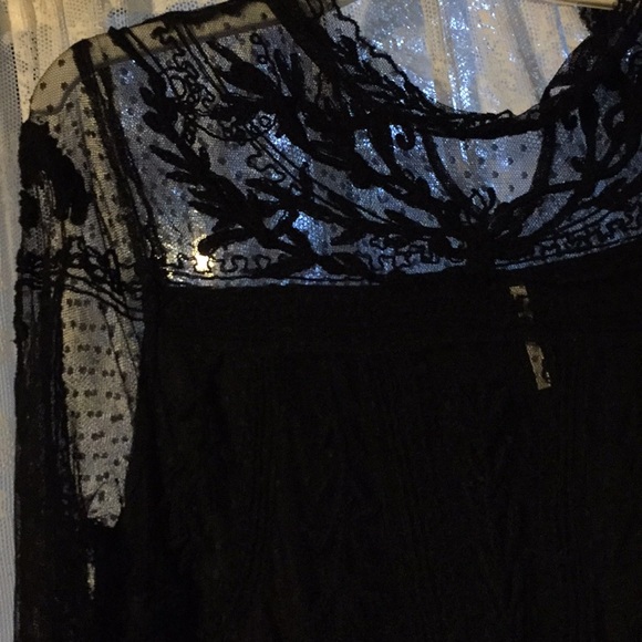 Black lace free people dress - Picture 2 of 4
